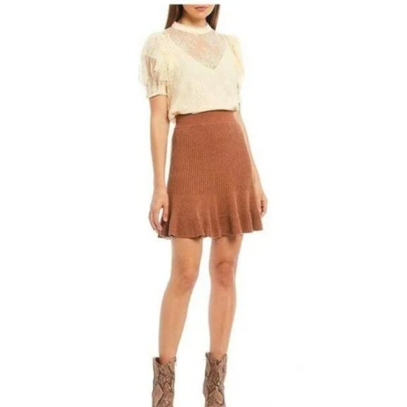 Free People sweater skirt szL - Picture 5 of 15